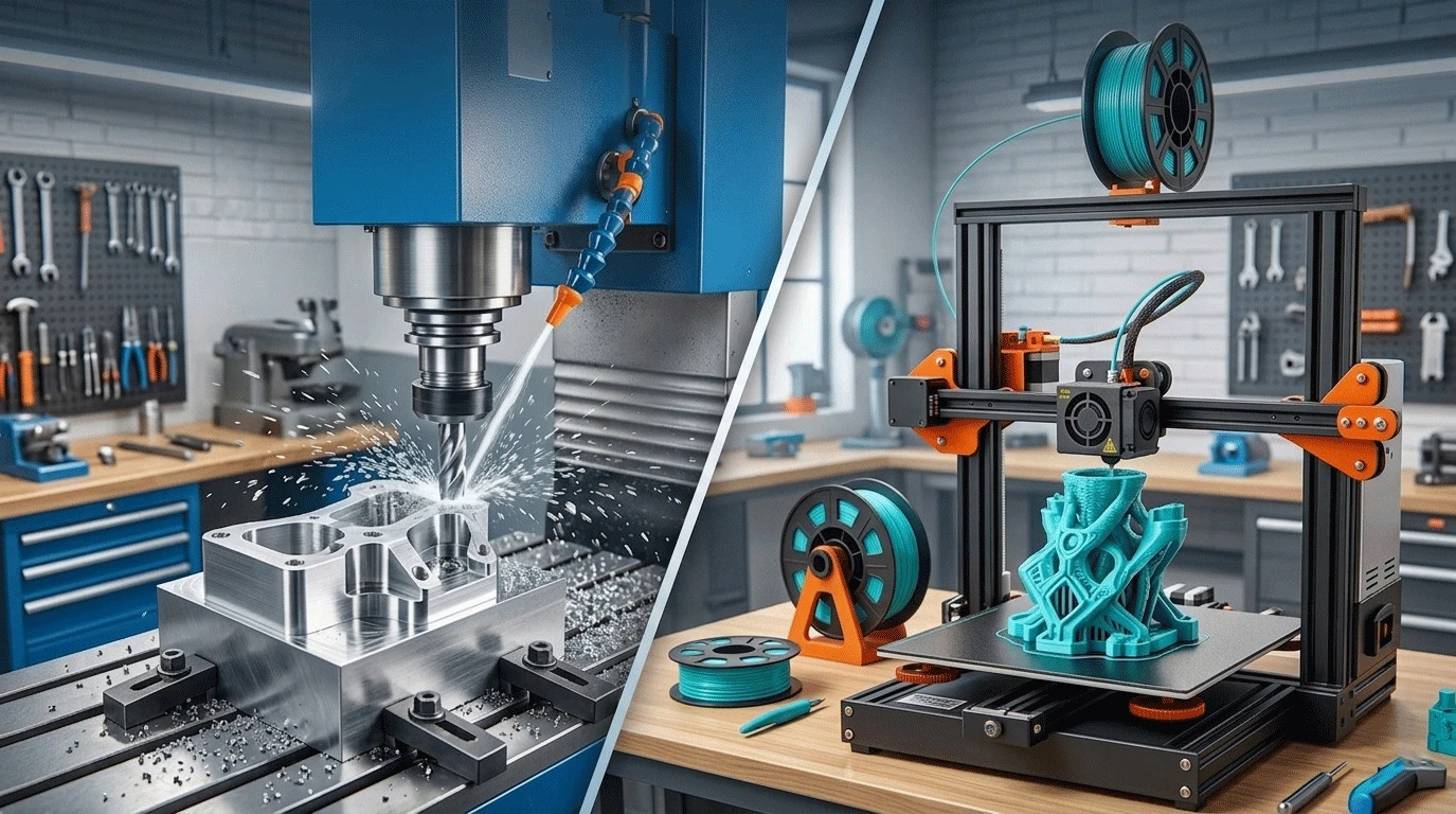 CNC Machining vs 3D Printing: Choosing the Right Method for Prototype Production